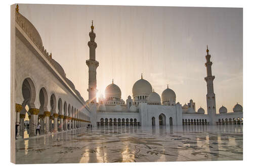 Wood print Sheikh Zayed Mosque