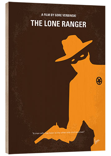 Wood print The Lone Ranger