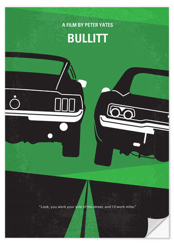 Selvklebende plakat Bullitt