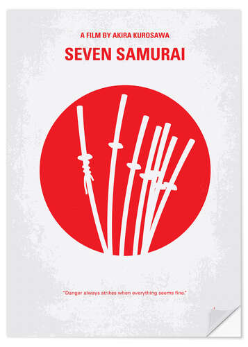 Wandsticker Seven Samurai