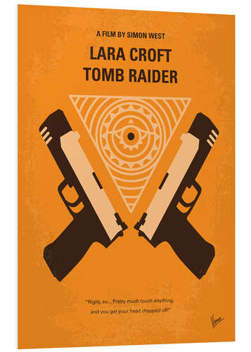 Print på skumplade Lara Croft Tomb Raider