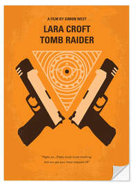 Selvklebende plakat Lara Croft Tomb Raider