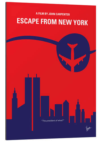 Print på aluminium Escape From New York