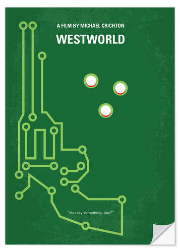 Selvklebende plakat Westworld