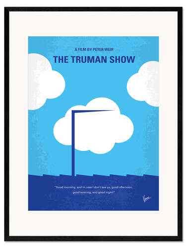 Inramat konsttryck The Truman Show