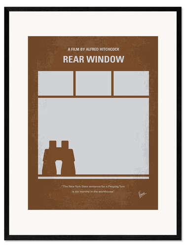 Impresión de arte enmarcada Rear Window