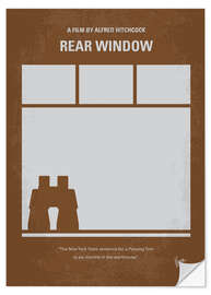 Selvklebende plakat Rear window