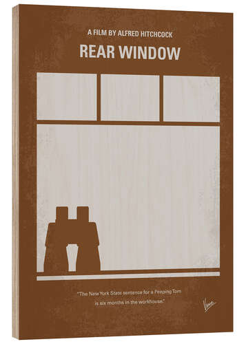 Hout print Rear Window