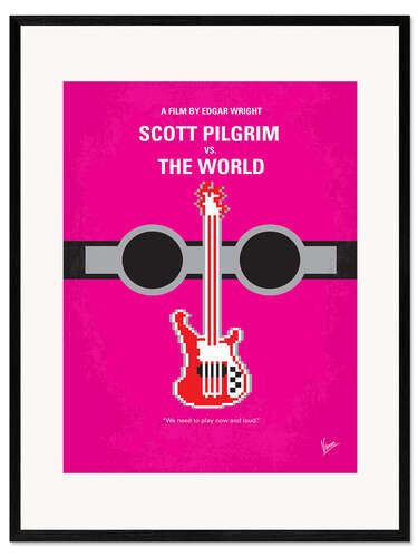 Plakat artystyczny premium w ramie Scott Pilgrim Vs. The World