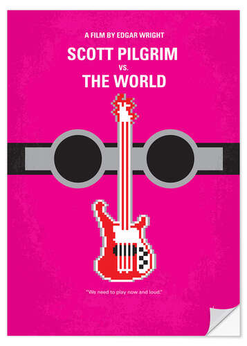 Selvklebende plakat Scott Pilgrim Vs. The World