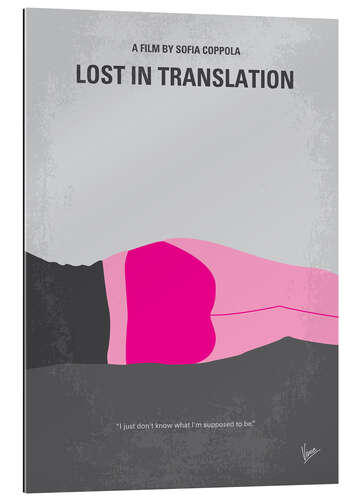 Tableau en plexi-alu Lost in Translation (anglais)