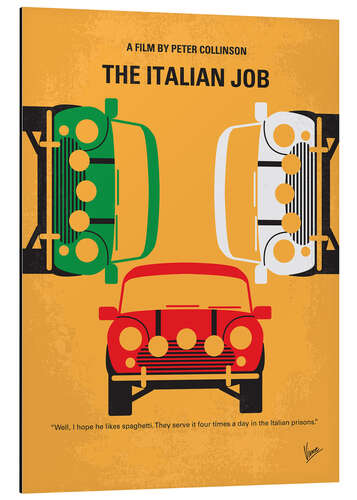 Aluminium print The Italian Job