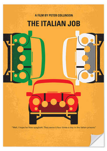 Självhäftande poster The Italian Job