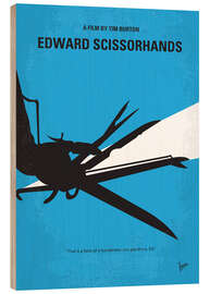 Wood print Edward Scissorhands