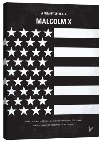 Quadro em tela Malcolm X