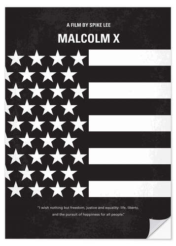 Wall sticker Malcolm X