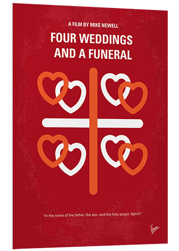 Foam board print Four Weddings And A Funeral