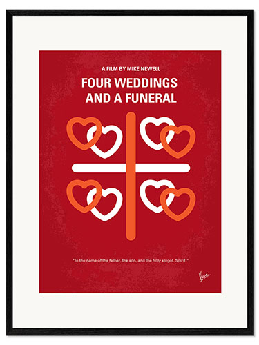 Gerahmter Kunstdruck Four Weddings And A Funeral