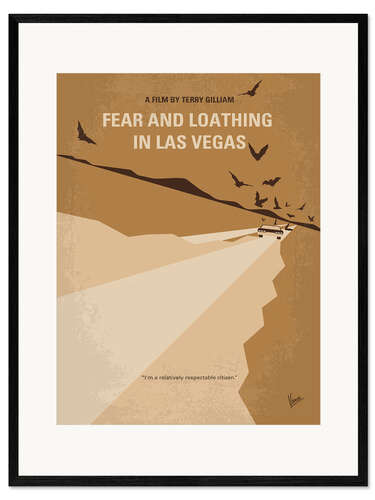 Ingelijste kunstdruk Fear And Loathing In Las Vegas