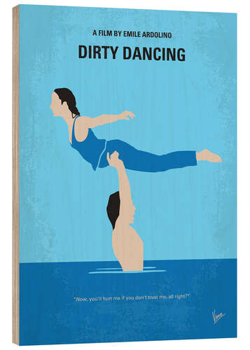 Wood print Dirty Dancing