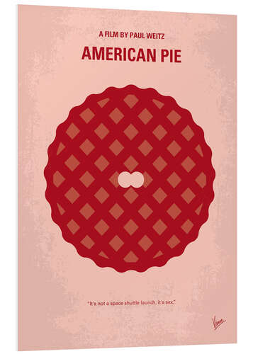 Tableau en PVC American Pie (anglais)