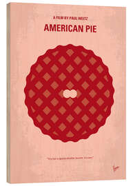 Wood print American Pie