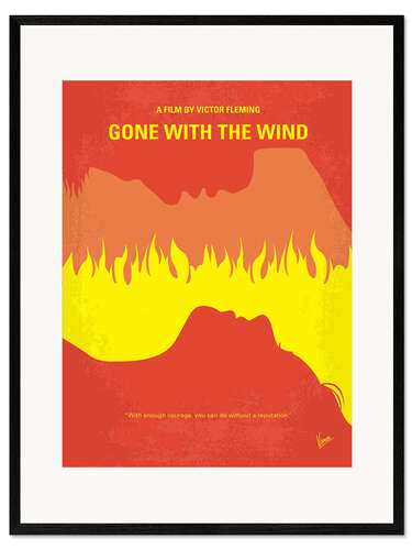 Plakat artystyczny premium w ramie Gone With The Wind