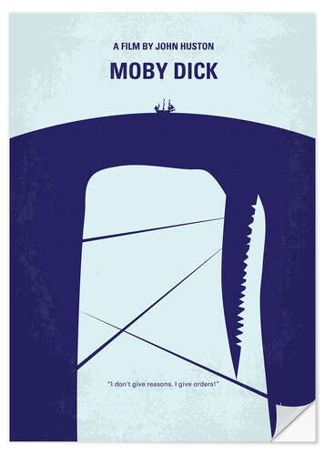 Muursticker Moby Dick