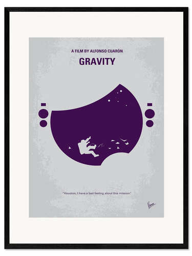 Kunsttryk i ramme Gravity