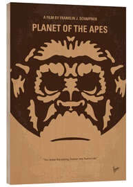 Wood print Planet Of The Apes