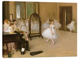Leinwandbild Tanzklasse - Edgar Degas