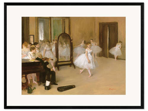 Impresión de arte enmarcada Clases de danza