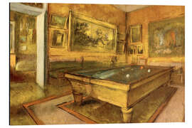 Quadro em alumínio Billiard Room at Menil Hubert 