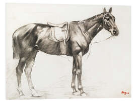 Foam board print Horse With Saddle And Bridle