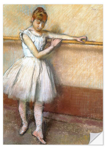 Selvklebende plakat Danseuse a la Barre