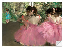 Sticker mural Danseuses en rose