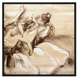 Gerahmter Kunstdruck Tänzerinnen
