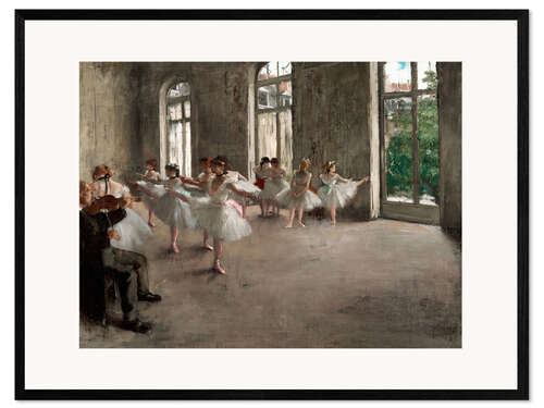 Kunsttryk i ramme Ballet Rehearsal