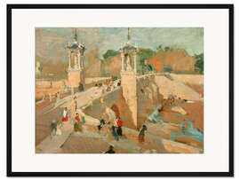 Gerahmter Kunstdruck Puente del Real in Valencia