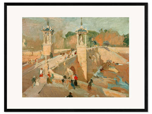 Gerahmter Kunstdruck Puente del Real in Valencia