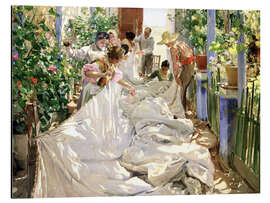 Magnettafel Das Nähen des Segels