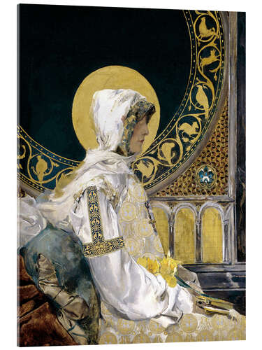Acrylglas print Saint in Prayer