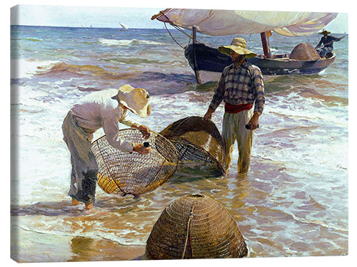 Canvas print Valencian Fishermen