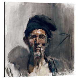 Magnettafel Der Alte mit der Zigarette