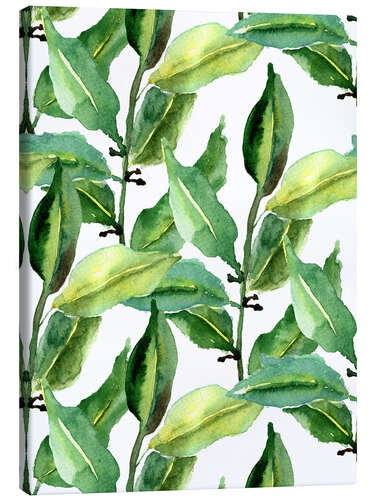 Canvas print Leaves pattern