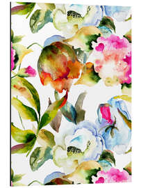 Magnettafel Wildblumen in Aquarell
