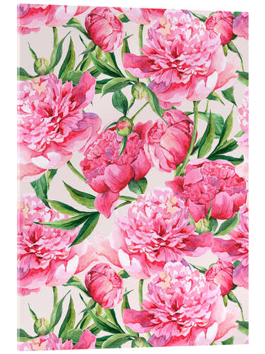 Acrylic print Pink Peonies