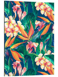 Aluminium print Exotic flowers