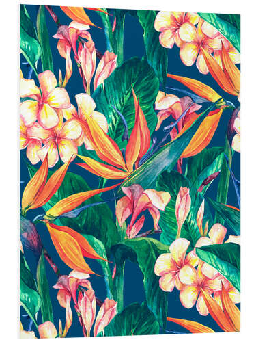 Foam board print Exotic flowers