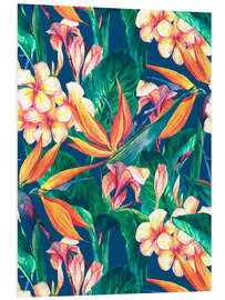 Foam board print Exotic flowers